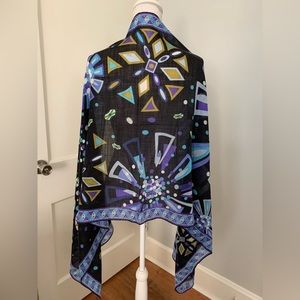Emilio Pucci Firenze Cashmere Scarf Shawl Stole
